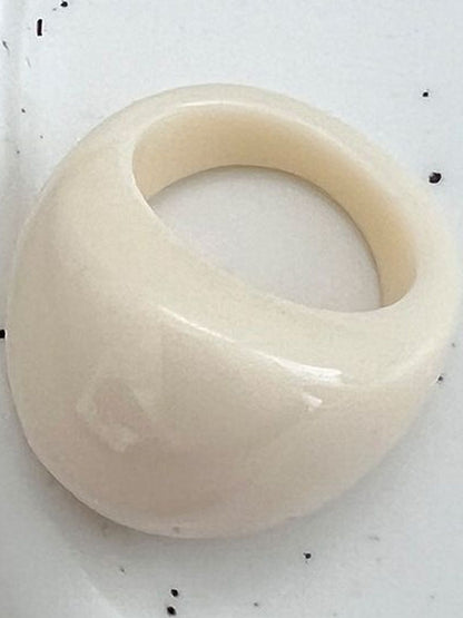 Women Set of 4 Handcrafted Resin Finger Rings
