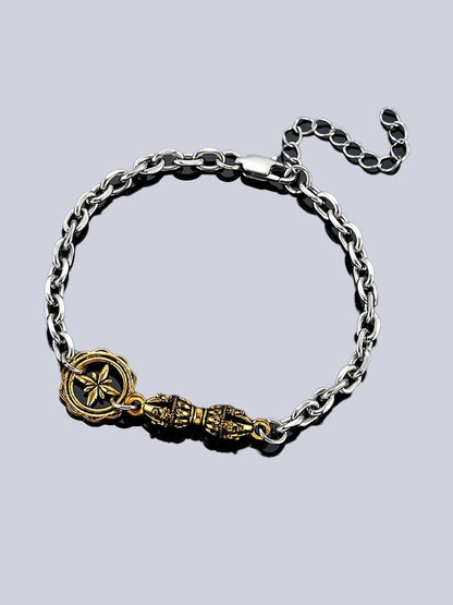 Men Silver-Plated Armlet Bracelet
