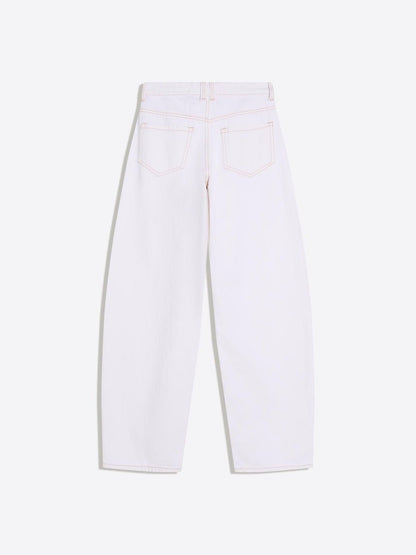 Low-rise baggy barrel jeans