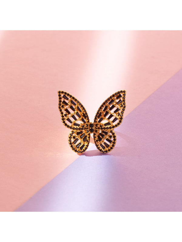 SALTY Serene Butterfly Bliss Stylish Adjustable Finger Ring