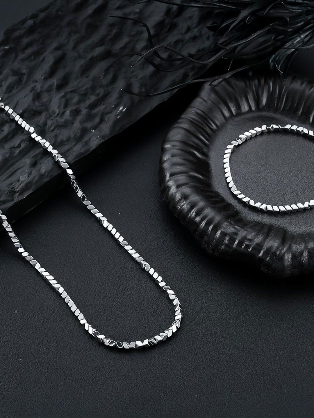 Stainless Steel Silver-Plated Chain