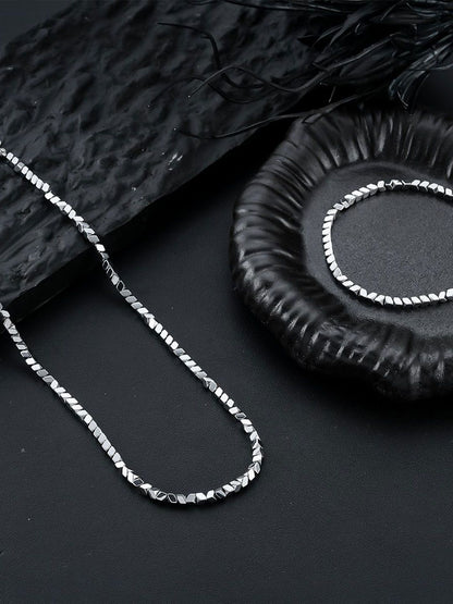 Stainless Steel Silver-Plated Chain
