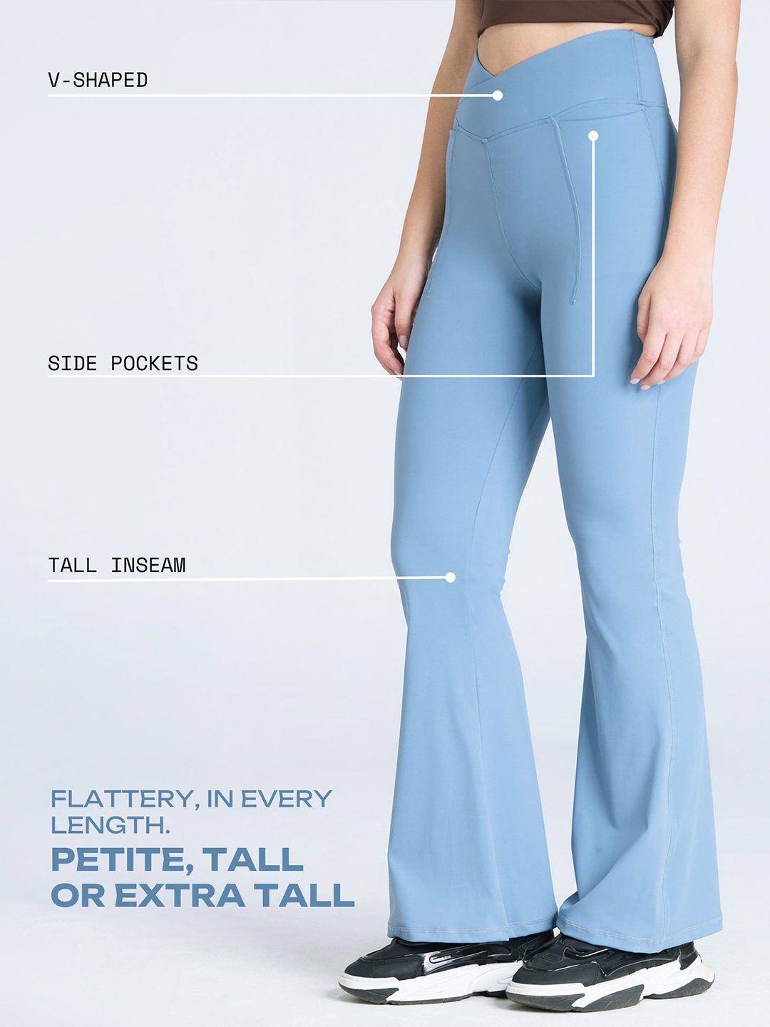 Women Pebble Tall Hourglass Flared Tights