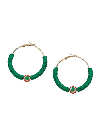 Circular Half Hoop Earrings