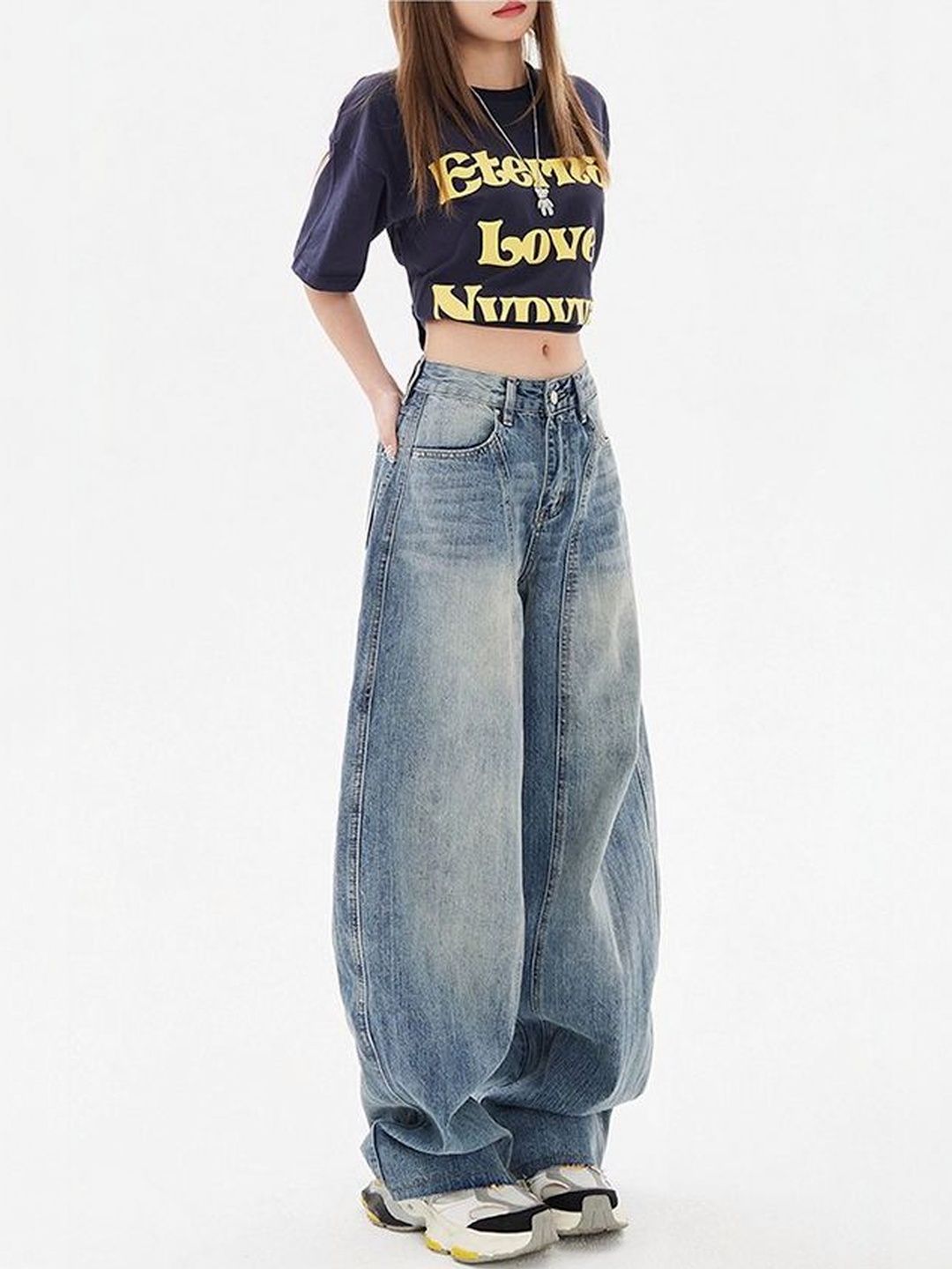 Women Flared Mid-Rise Light Fade Jeans