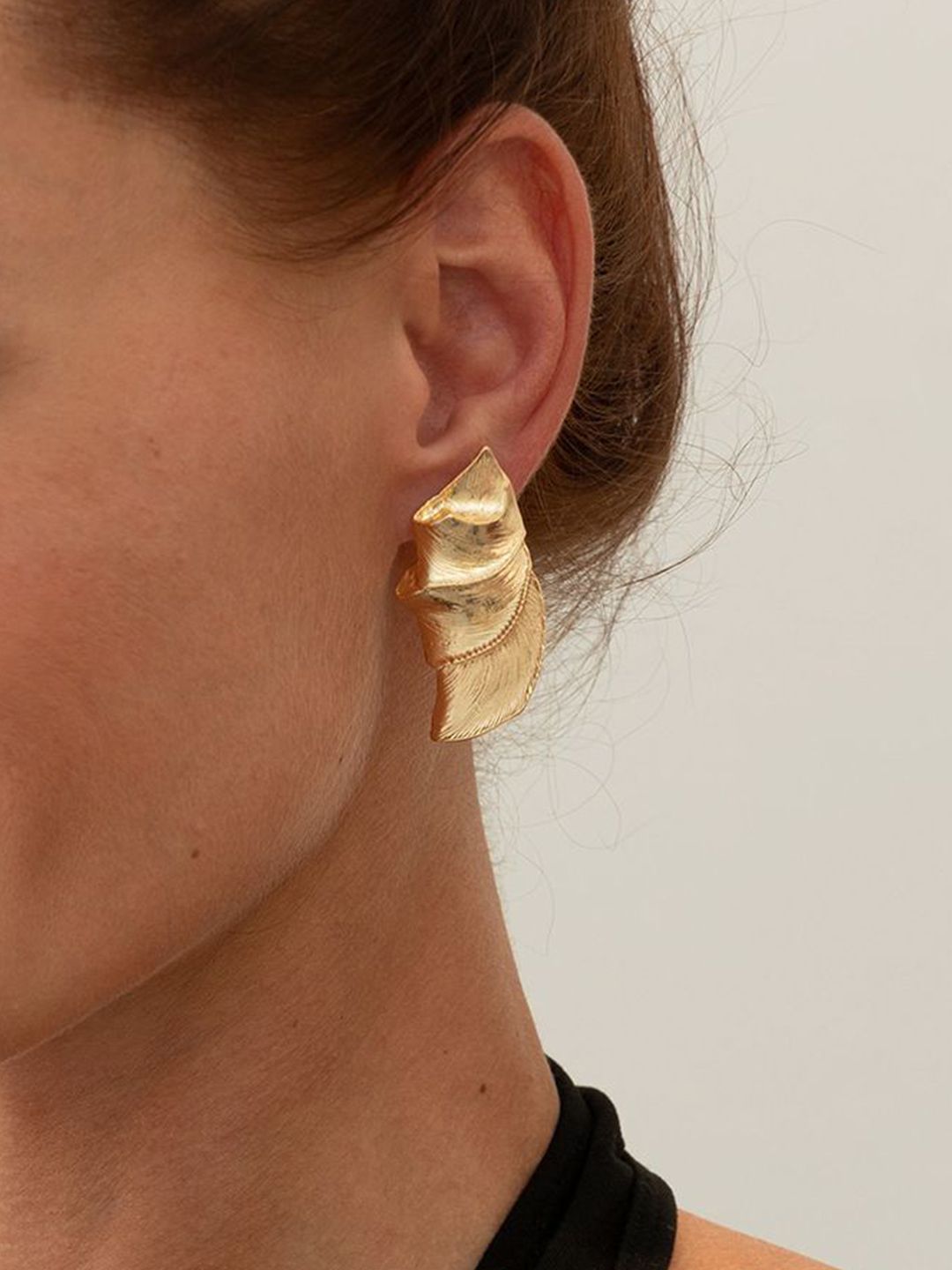 Gold-Plated Contemporary Studs