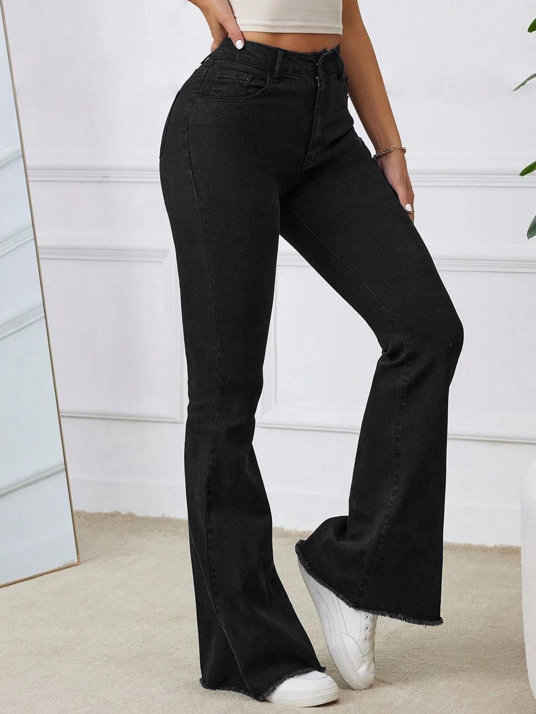 Women Bootilicious Bootcut High-Rise Stretchable Cotton Jeans