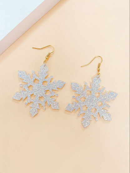 Leaf Shaped Drop Earrings
