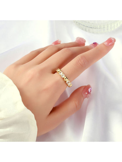 SALTY Women & Girls Auric Gold Finger Ring