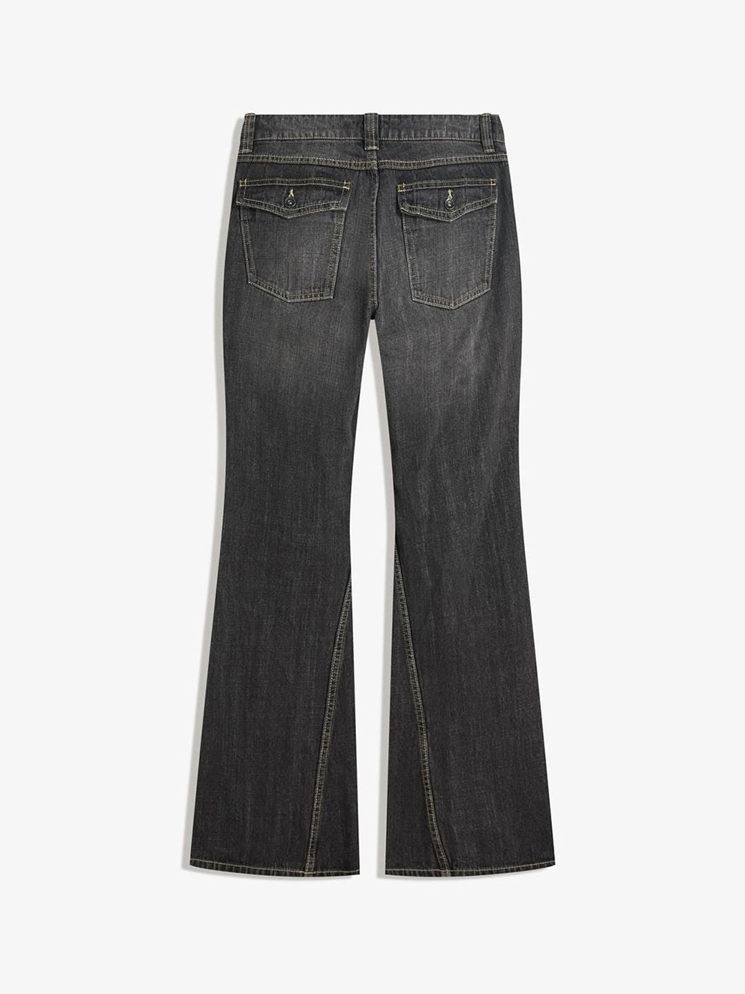 Pure Cotton Flared Baggy Jeans