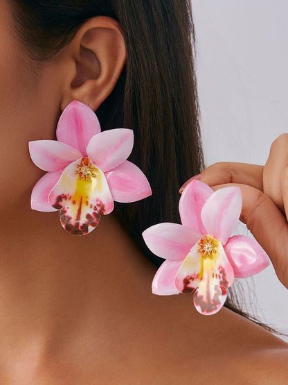 Women Floral Studs Earrings