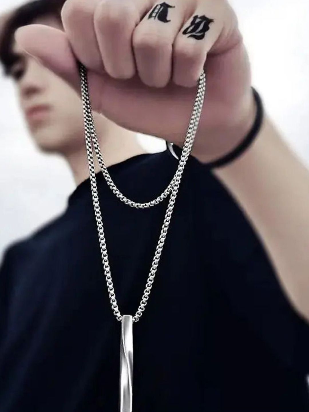 SALTY Men Set Of 2 Rebel & Collier Pendant With Chain