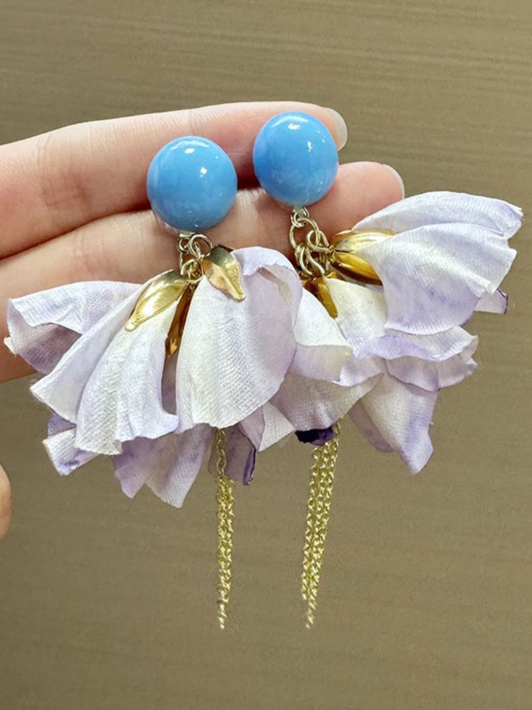Artificial Beads Beaded Quirky Drop Earrings