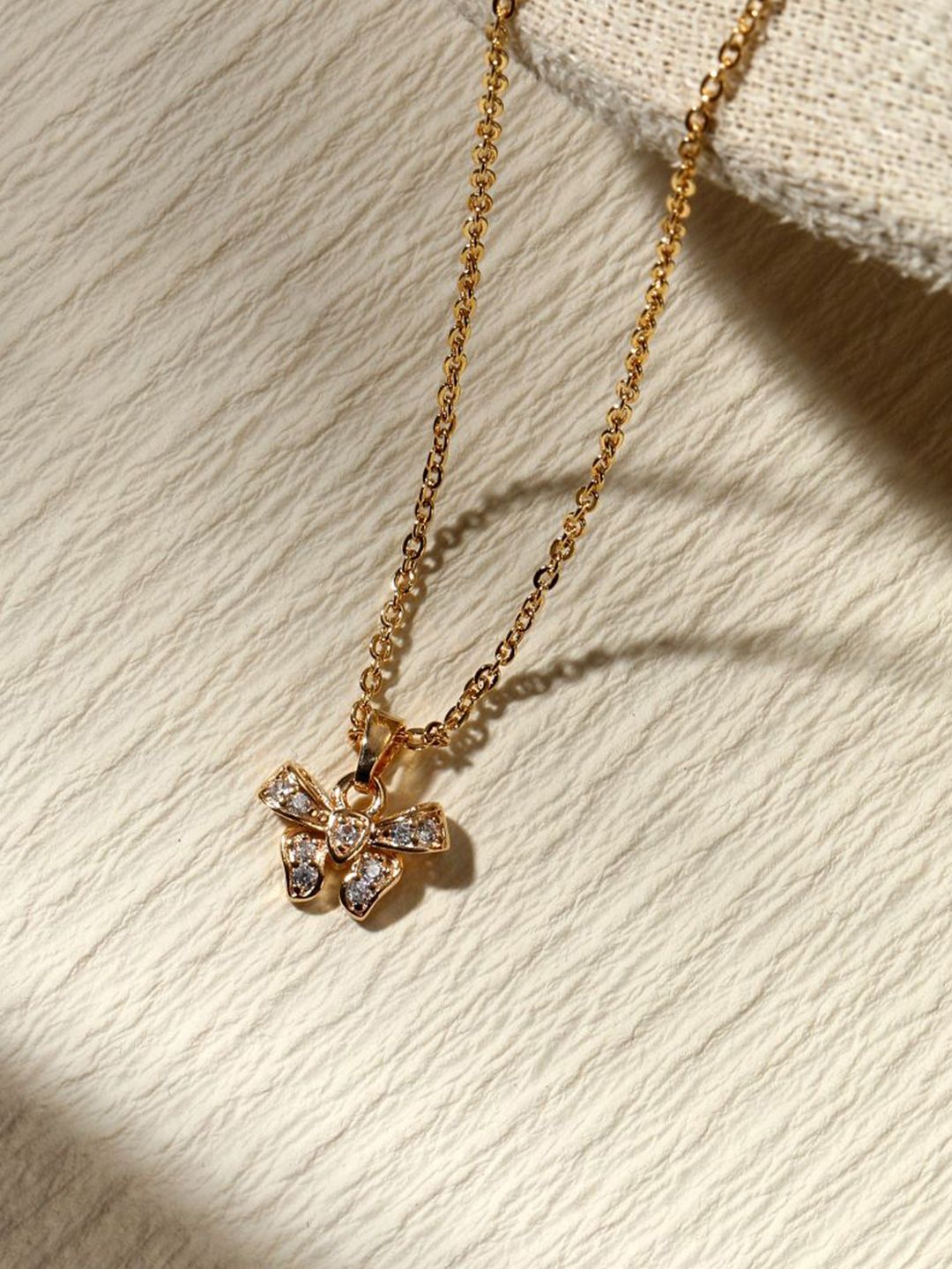 SALTY Sweet Bow Neckalce for Women & Girls