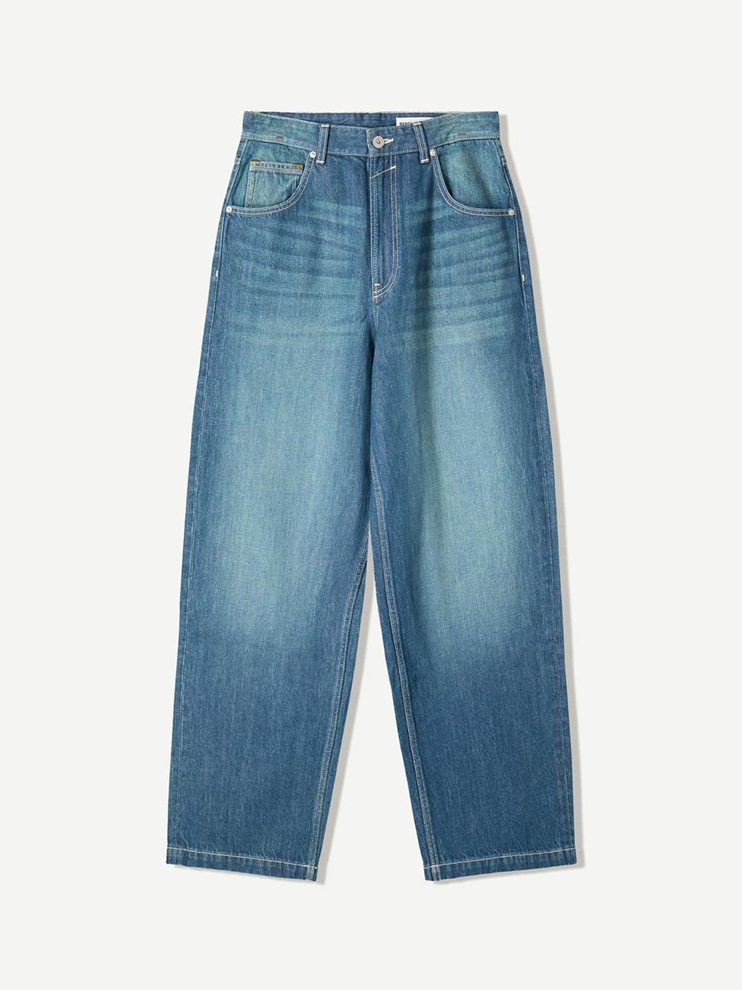 Men Regular Fit Low-Rise Heavy Fade Stretchable Jeans