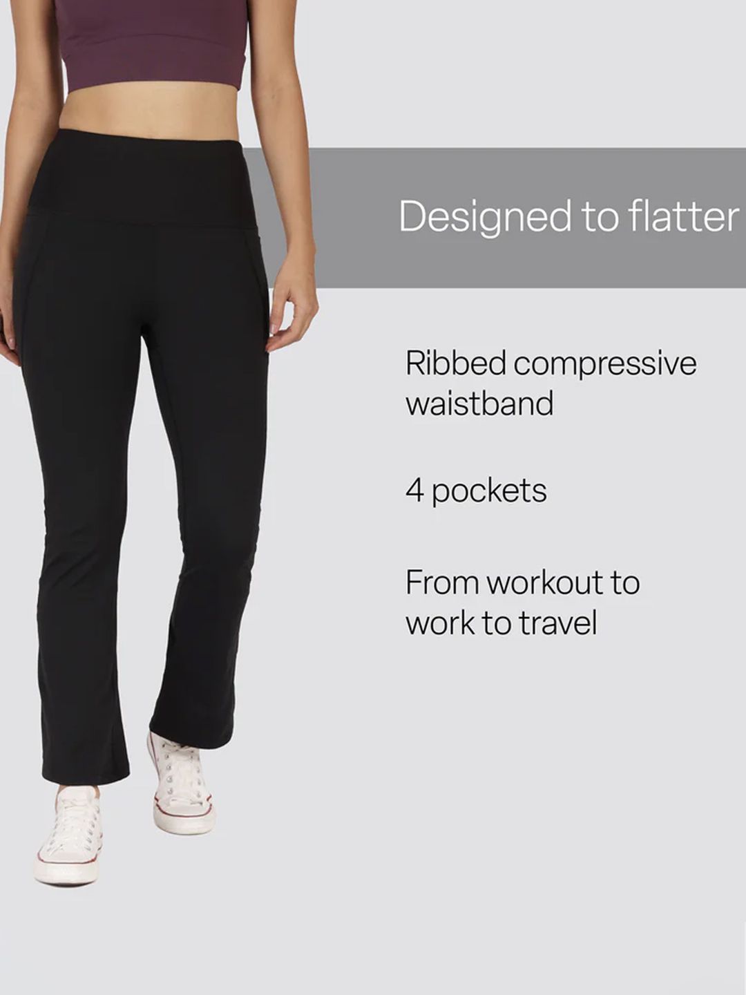 Women High Waist The Ultimate Flare Track Pants - Regular