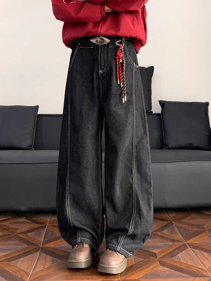 Men Baggy Fit Mid-Rise Heavy Fade Jeans