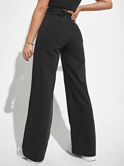 Women Straight Fit High-Rise Stretchable Jeans