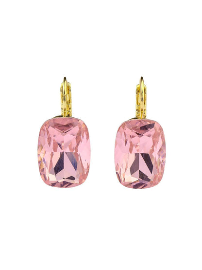SALTY Square Shaped Stone Studded Hoop Earrings