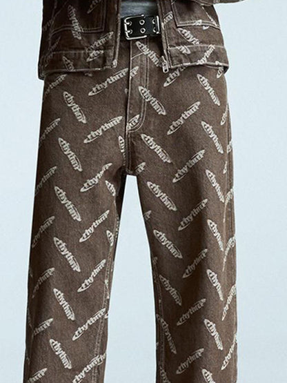 Baggy Jacquard Jeans