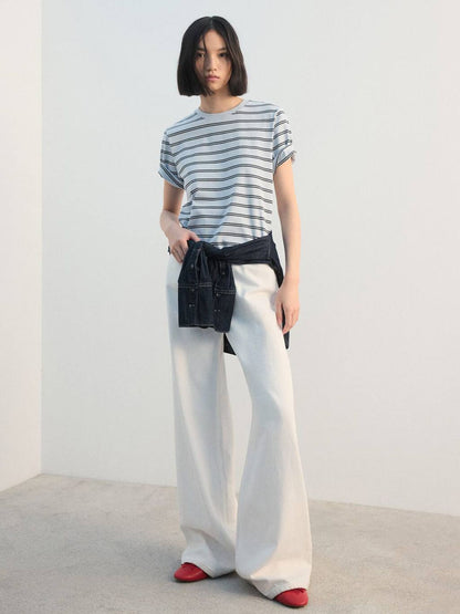 Striped Pure Cotton T-shirt