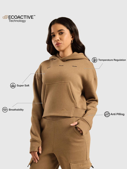 Women Cloud Ease Oversized Hooded Sweatshirt