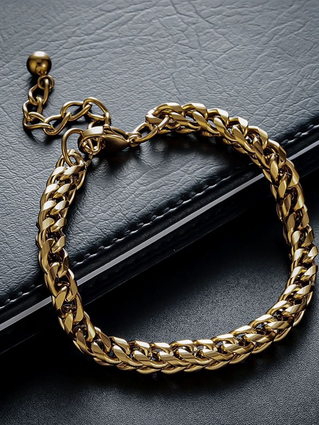 Men Gold-Plated Armlet Bracelet