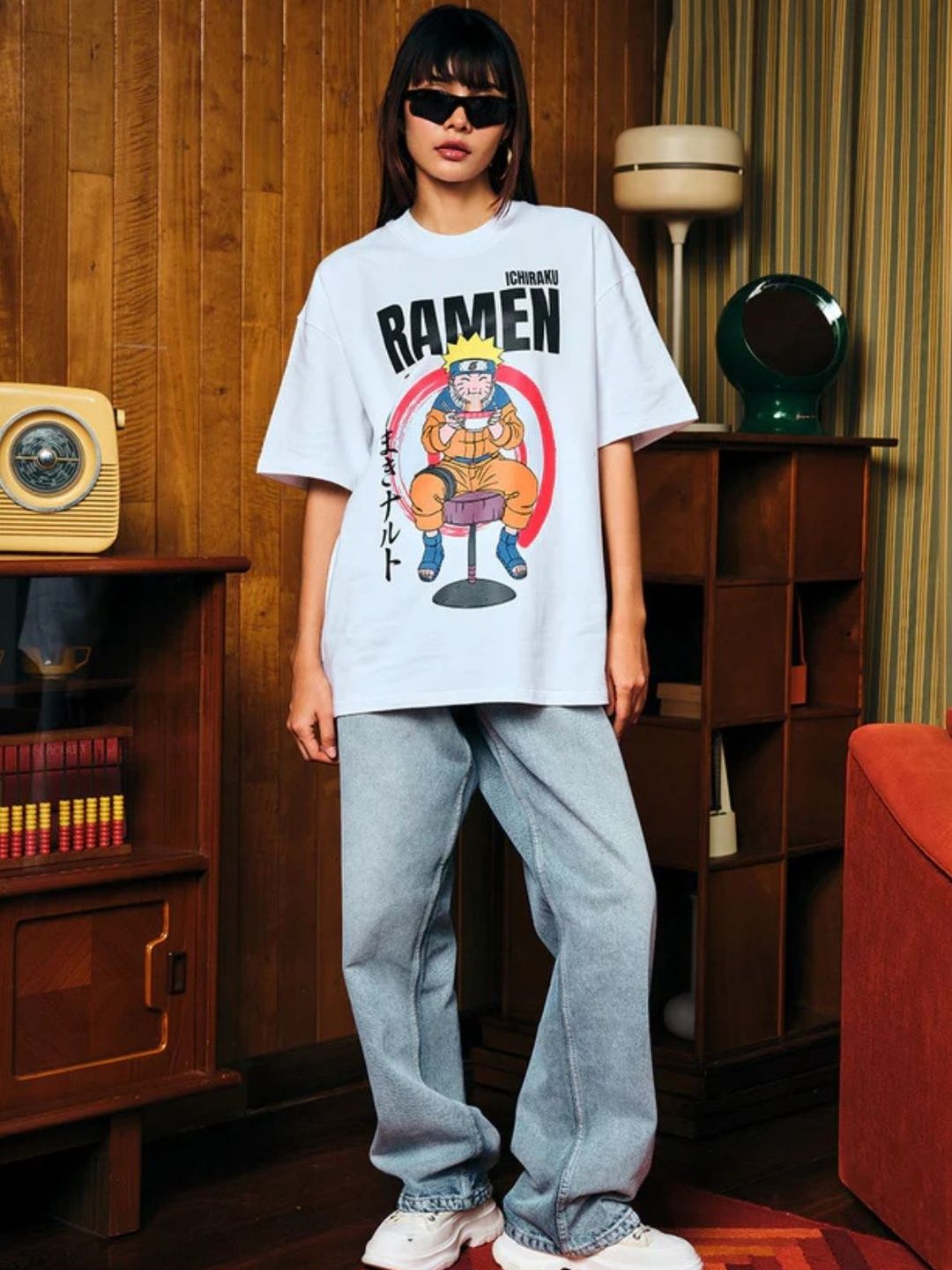 Ichiraku Ramen Naruto Graphic Oversized T-shirt