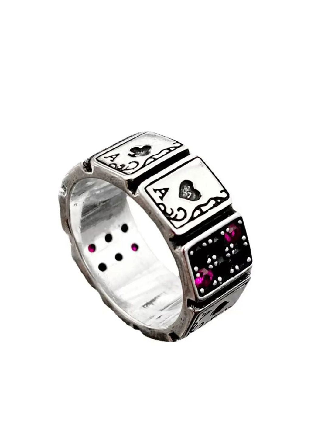 SALTY Pack of 2 Men Fortunes Card Ring