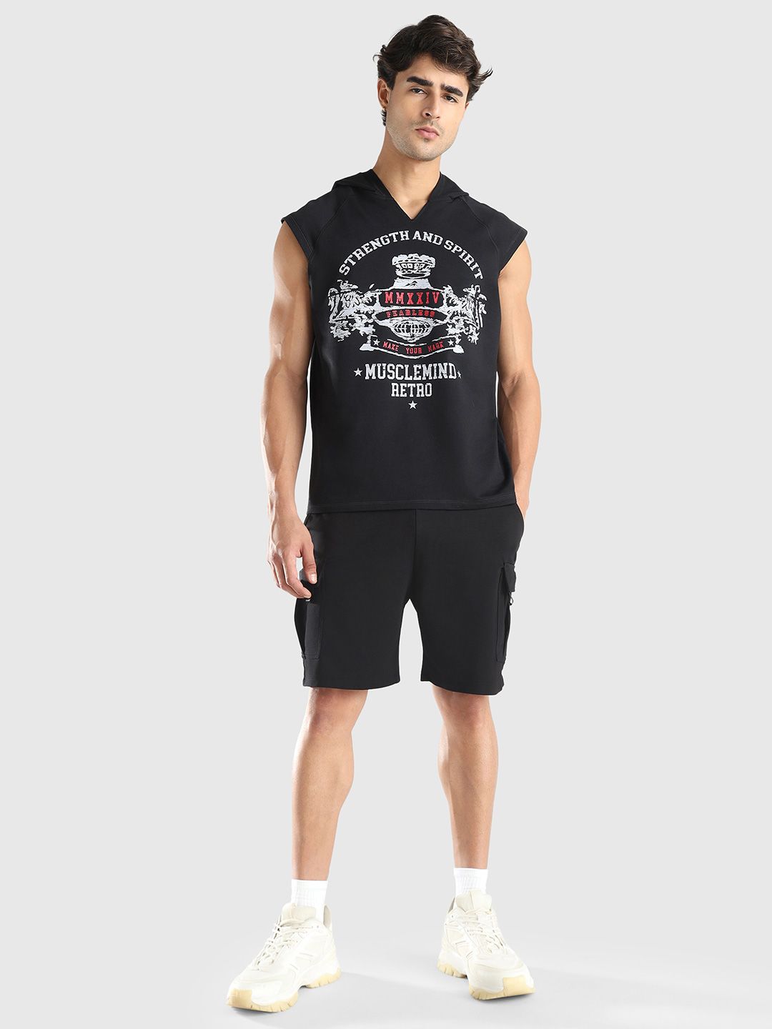 Men Regular Fit Cargo Shorts
