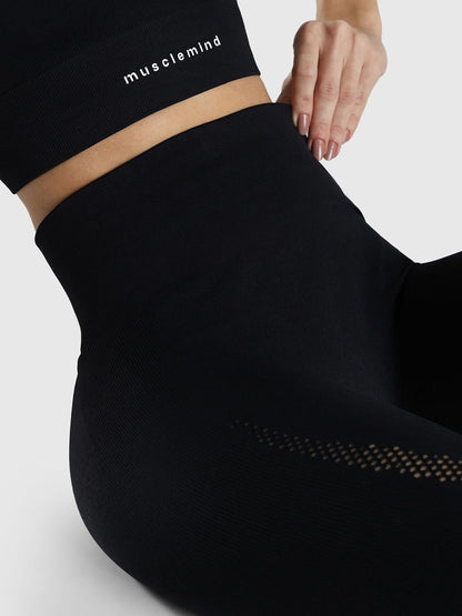 Dry Fit High Rise Seamless Ankle Length Gym Tights