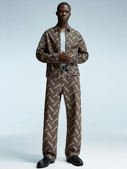 Baggy Jacquard Jeans