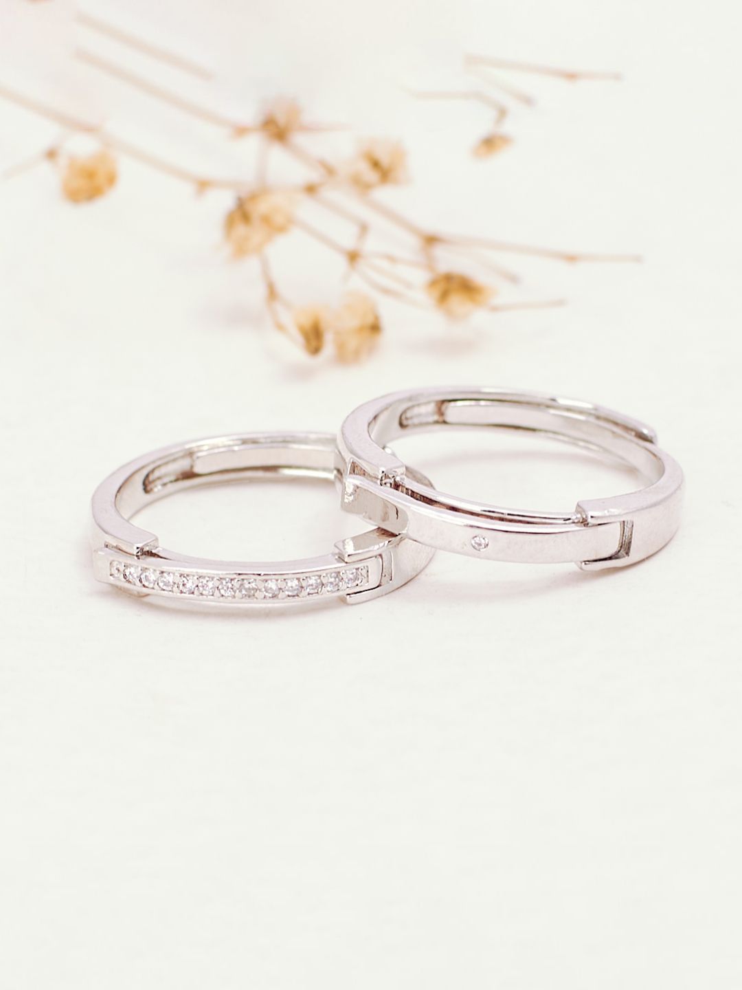 SALTY Set Of 2 Taken By me Secret Stylish Adjustable Finger Ring