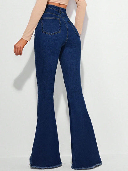 Women Bootcut High-Rise Stretchable Jeans