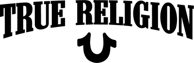 True Religion logo with black text on a white background