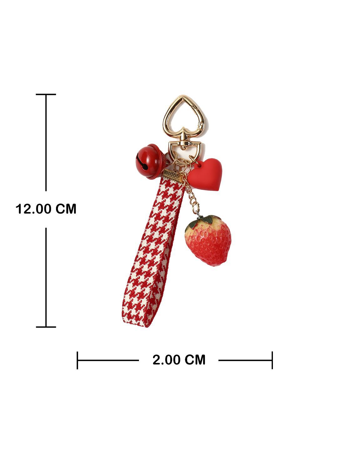 SALTY Hearts & Starwberry Purse Charm