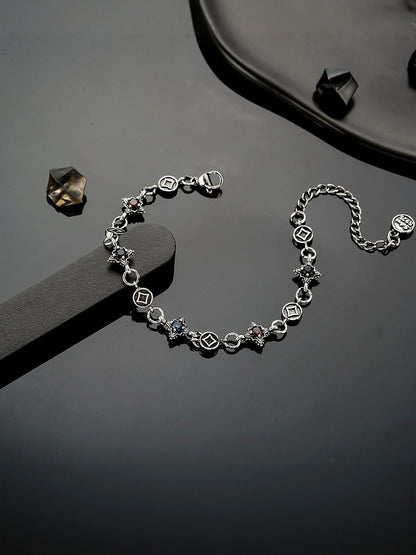 Men Silver-Plated Armlet Bracelet