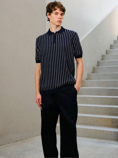 Men Polo Collar T-shirt