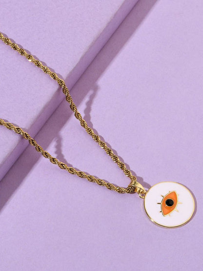 SALTY Circular Stainless Steel Pendants with Chains