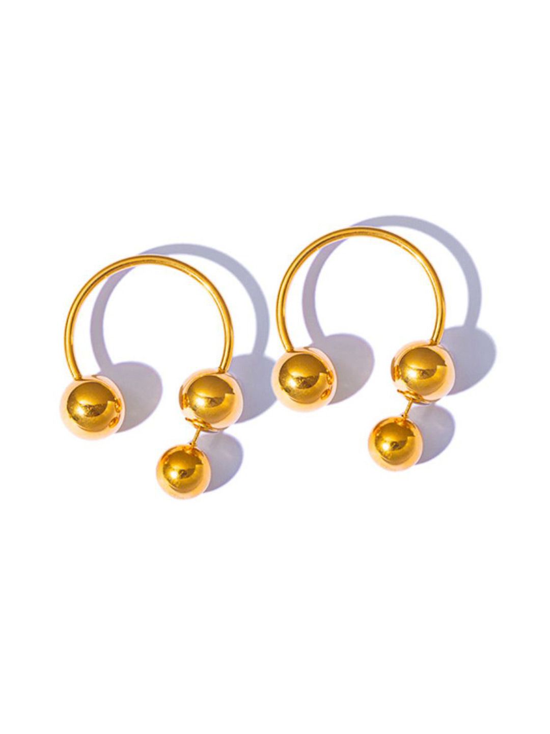 SALTY 18KT Gold-Plated Stainless Steel Hoop Earrings