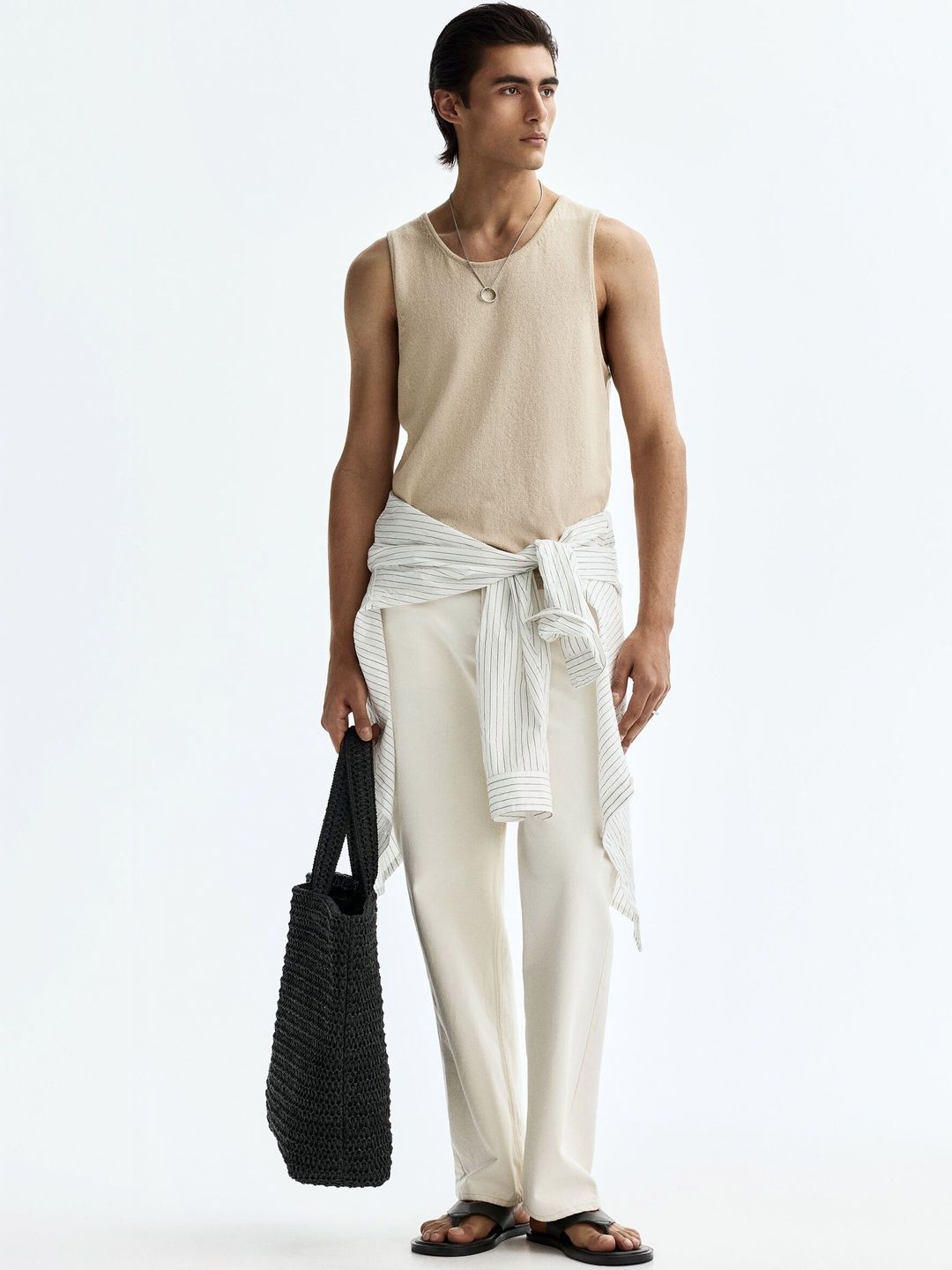 Regular Fit Knitted Vest Top