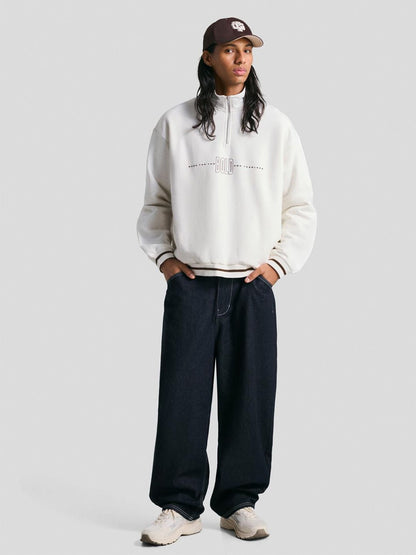 Printed quarter-zip sweatshirt