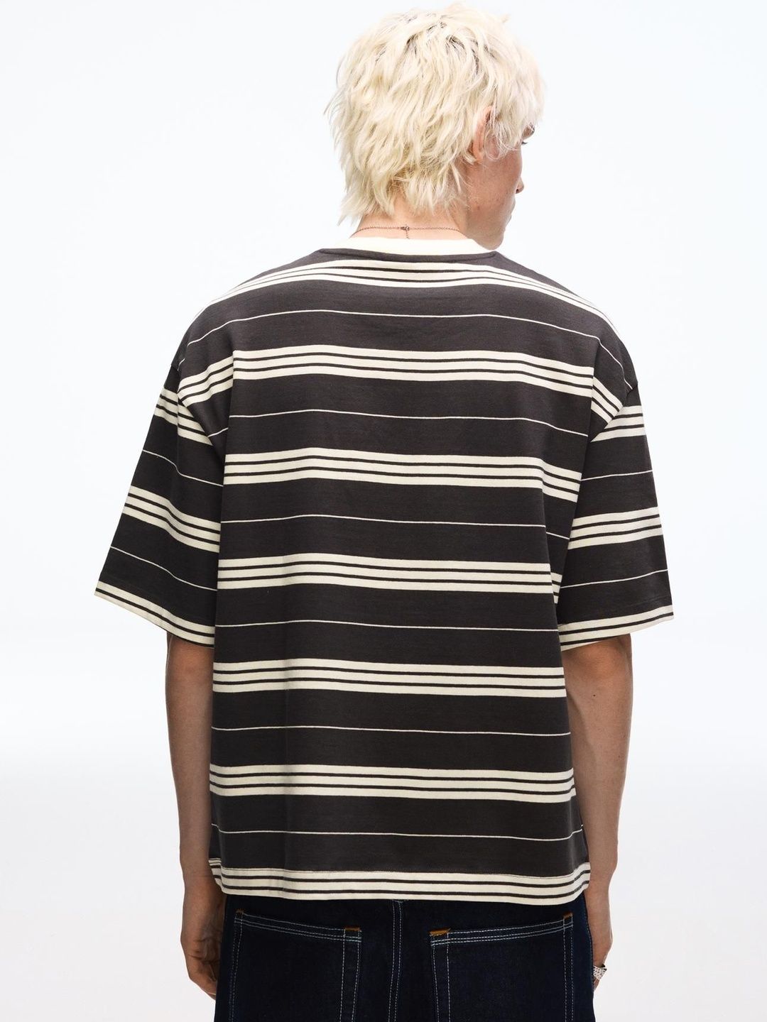 Short sleeve boxy print T-shirt
