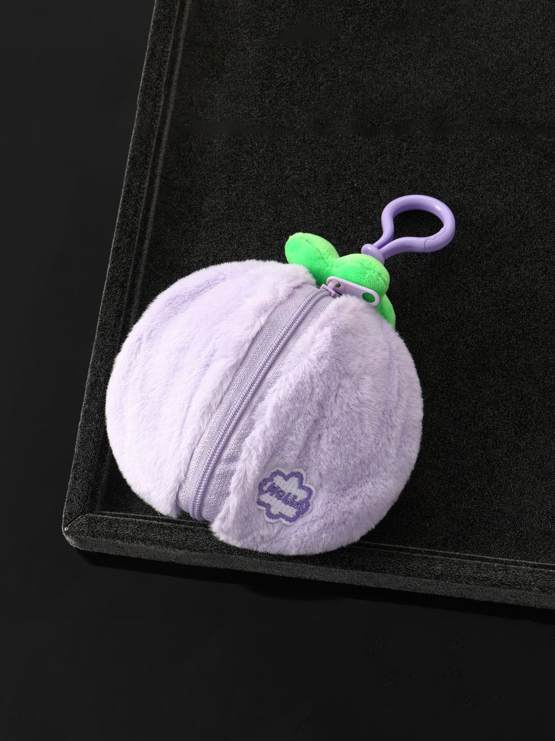 SALTY Mini Furry Zipper Pouch Bag Charm