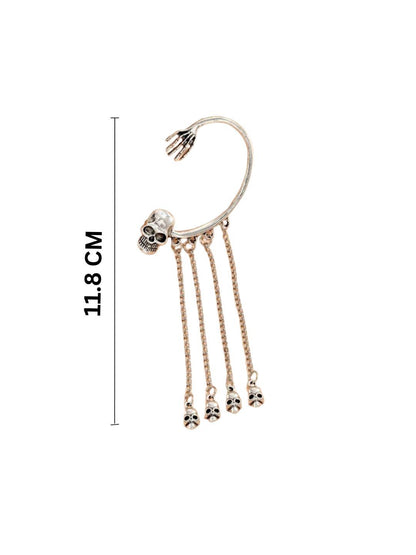 SALTY Pack of 2 Women Bone-Chic Skull Cuff - 1 side