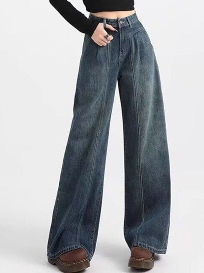 Women Straight Fit Mid-Rise Dark Fade Jeans