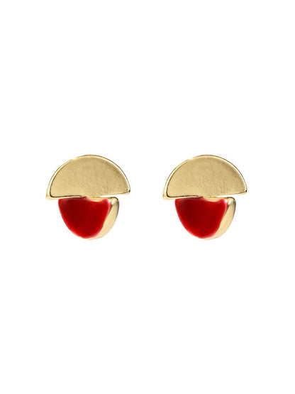SALTY Valentines Day Vintage Rouge Contemporary Studs Earrings