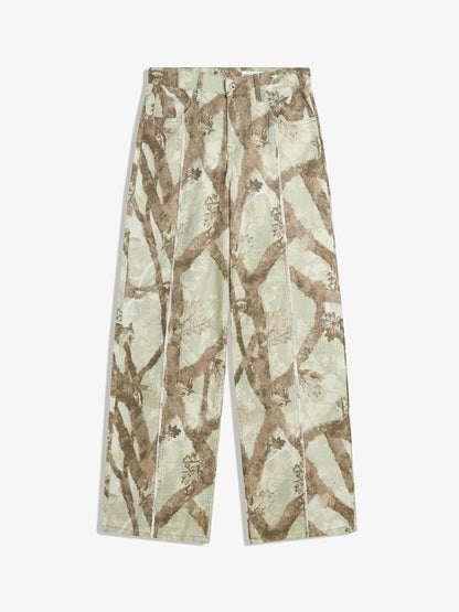 Women Geometric Printed Jeans
