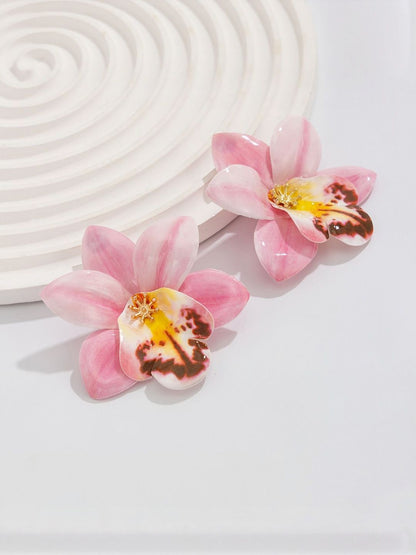 Women Floral Studs Earrings