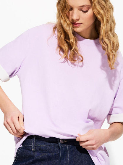 Oversize short sleeve heavy cotton T-shirt